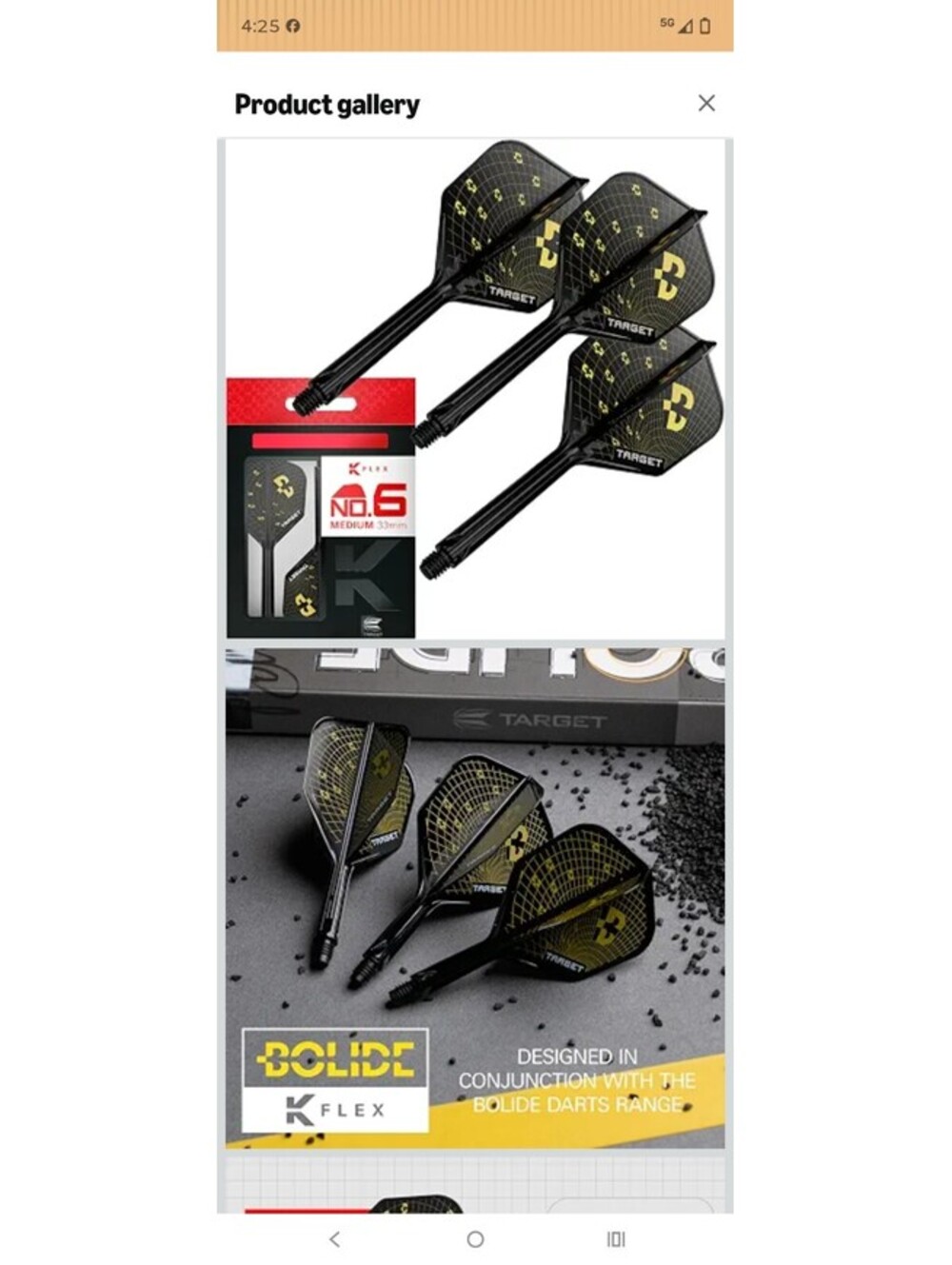 Target Darts K-Flex Bolide No.2 & No.6 – Pack of 3 Integrated Dart Flights